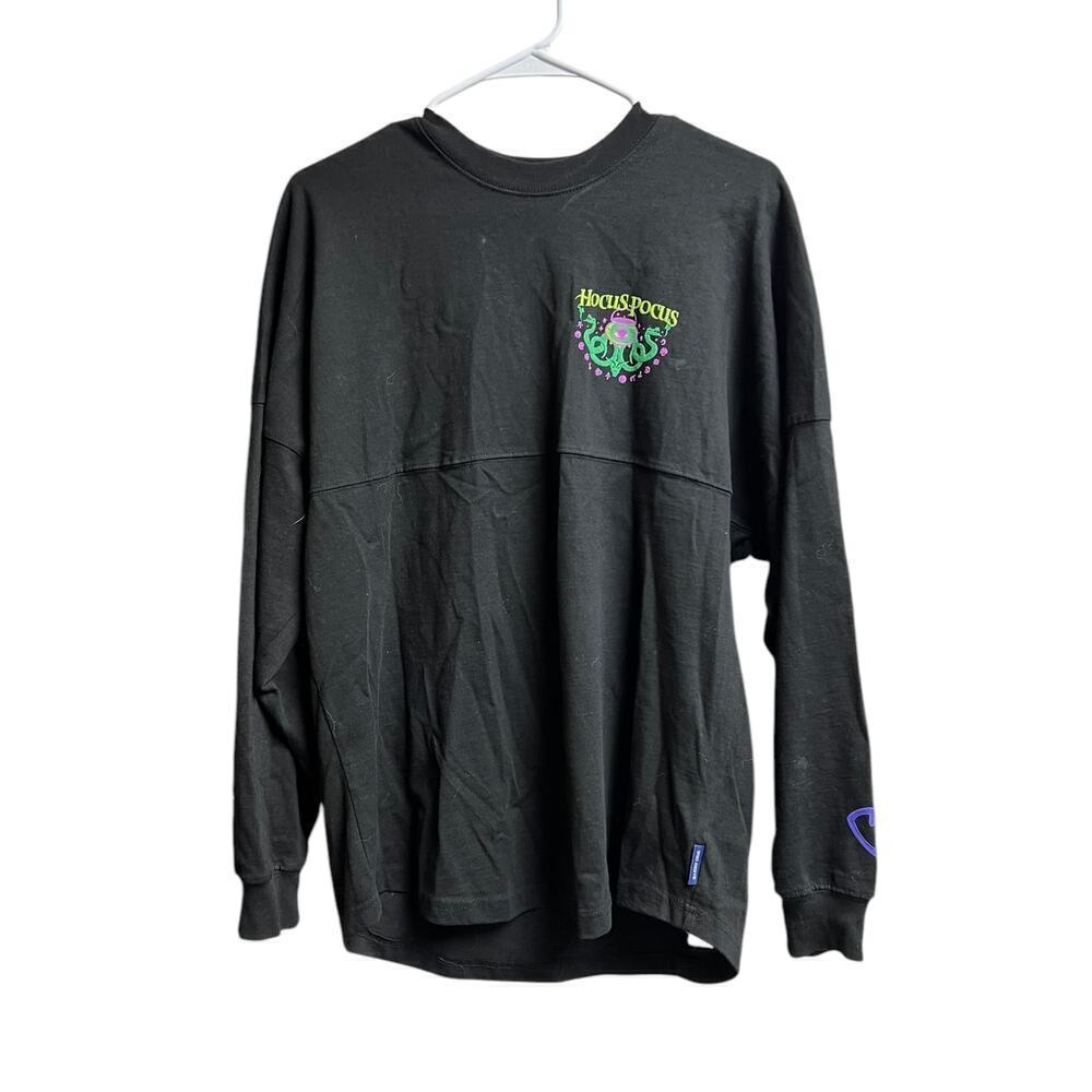 Disney Parks Hocus Pocus Glow in the Dark Black Spirit Jersey Size Small